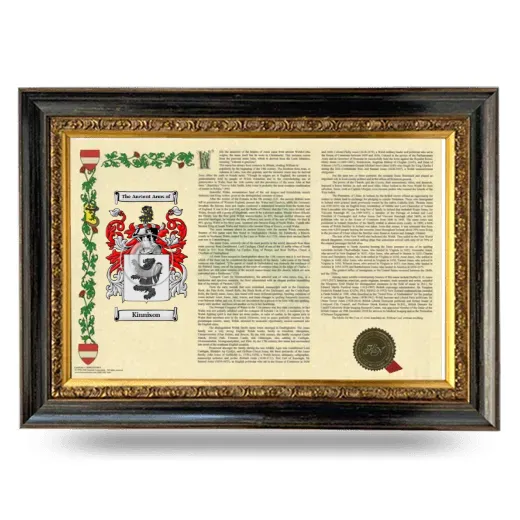 Kinnison Armorial Landscape Framed - Heirloom