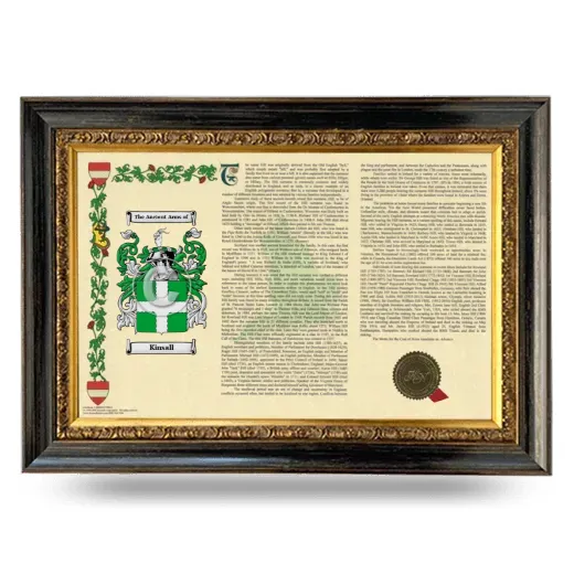Kinsall Armorial Landscape Framed - Heirloom