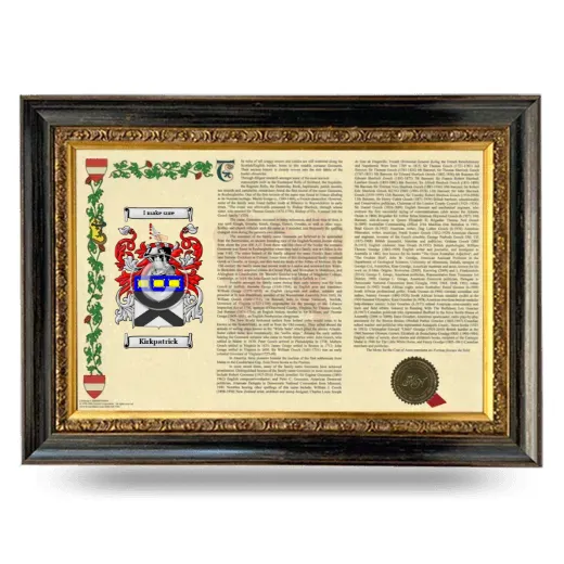 Kirkpatrick Armorial Landscape Framed - Heirloom