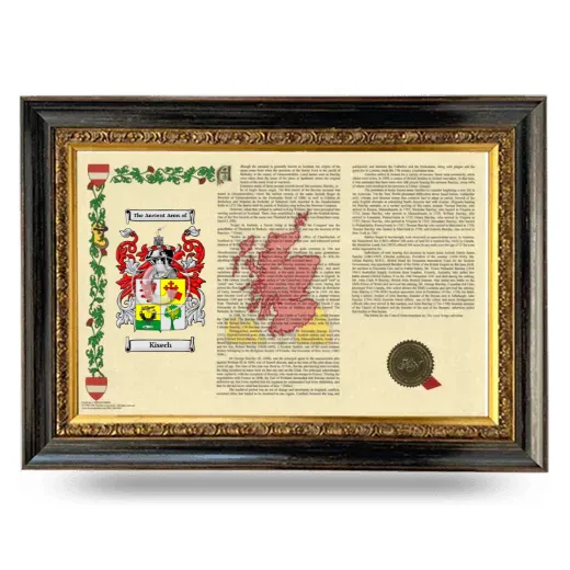 Kisech Armorial Landscape Framed - Heirloom