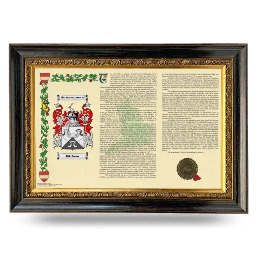 Kitchem Armorial Landscape Framed - Heirloom