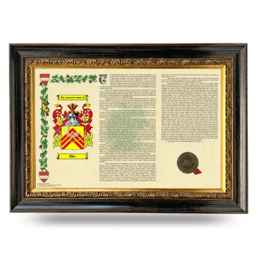 Klar Armorial Landscape Framed - Heirloom