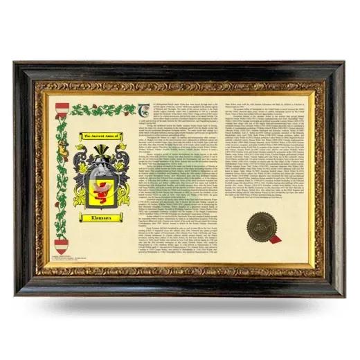 Klaussen Armorial Landscape Framed - Heirloom