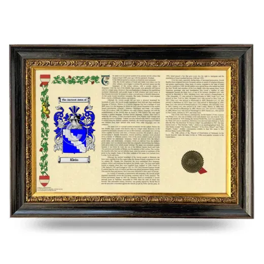 Klein Armorial Landscape Framed - Heirloom