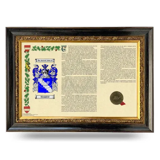 Kleinfeld Armorial Landscape Framed - Heirloom