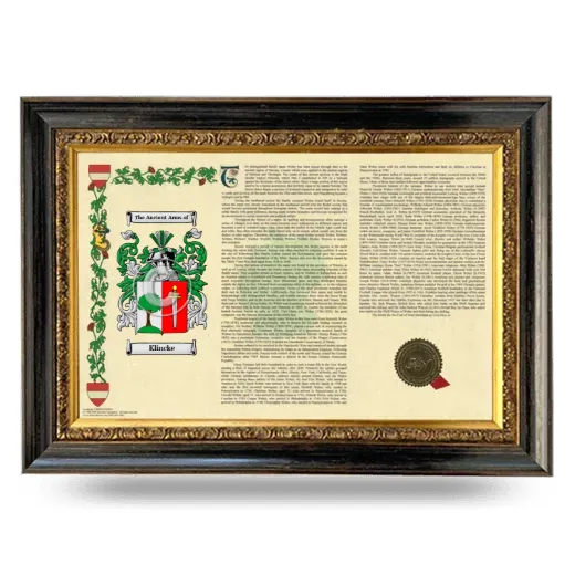 Klincke Armorial Landscape Framed - Heirloom