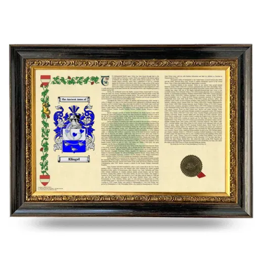 Klingel Armorial Landscape Framed - Heirloom