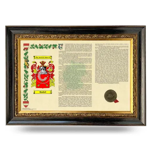 Knobel Armorial Landscape Framed - Heirloom