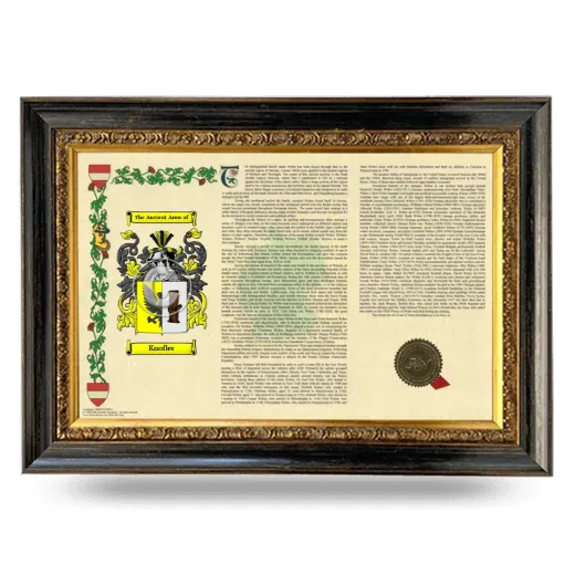Knofler Armorial Landscape Framed - Heirloom