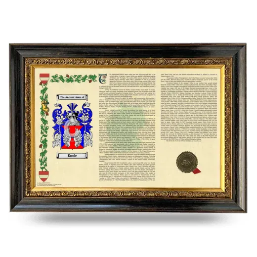 Knole Armorial Landscape Framed - Heirloom