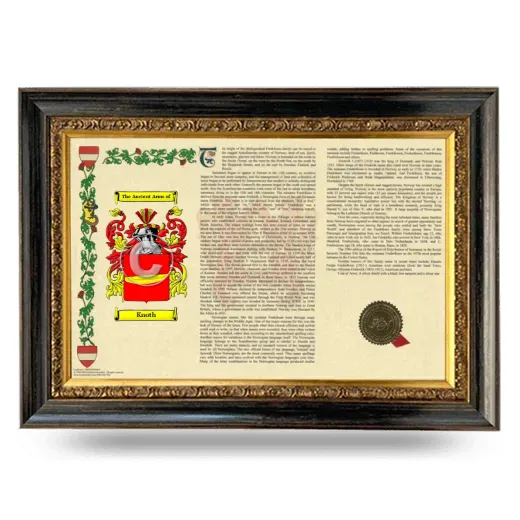 Knoth Armorial Landscape Framed - Heirloom