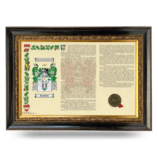 Knudsen Armorial Landscape Framed - Heirloom