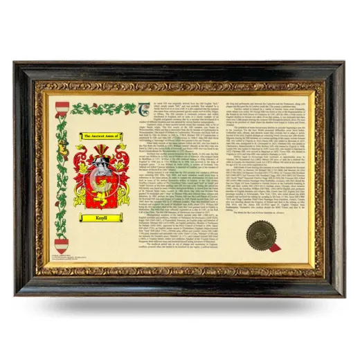 Knyll Armorial Landscape Framed - Heirloom