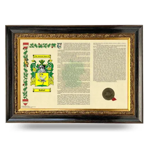 Kobbel Armorial Landscape Framed - Heirloom