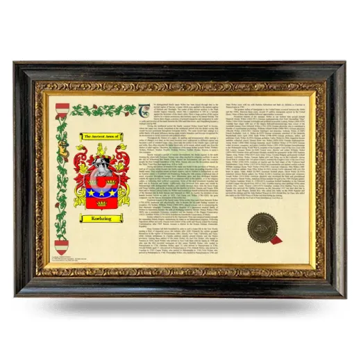 Koehring Armorial Landscape Framed - Heirloom