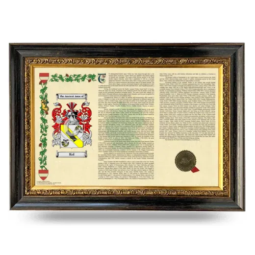 Kol Armorial Landscape Framed - Heirloom