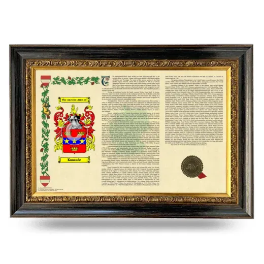 Konrade Armorial Landscape Framed - Heirloom