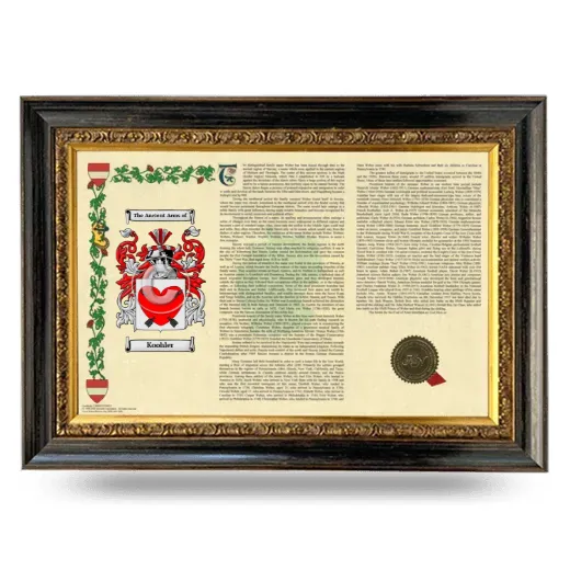 Koohler Armorial Landscape Framed - Heirloom