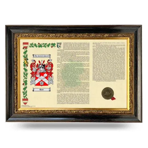 Kort Armorial Landscape Framed - Heirloom
