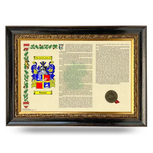 Kosman Armorial Landscape Framed - Heirloom