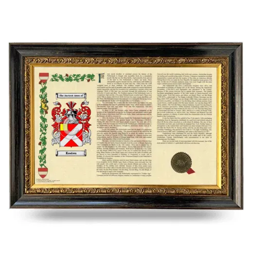 Kosten Armorial Landscape Framed - Heirloom