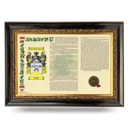 Kralik Armorial Landscape Framed - Heirloom