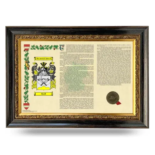 Krall Armorial Landscape Framed - Heirloom