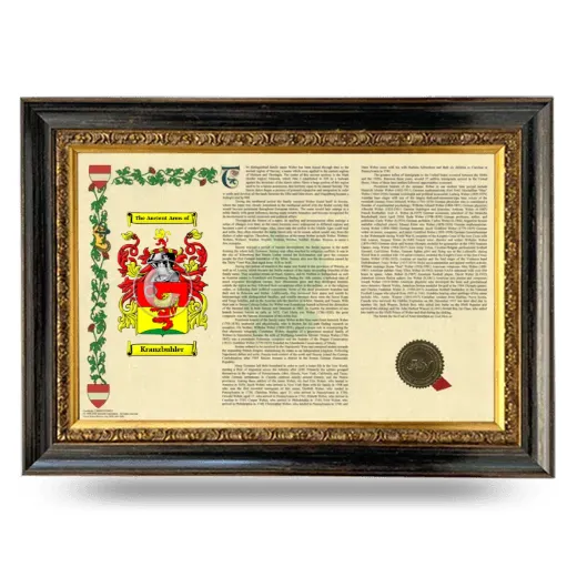 Kranzbuhler Armorial Landscape Framed - Heirloom