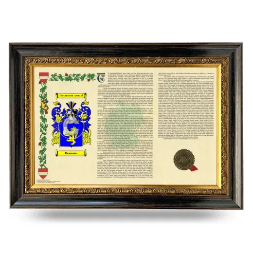 Krausen Armorial Landscape Framed - Heirloom