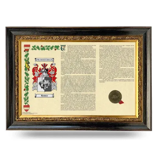 Krausz Armorial Landscape Framed - Heirloom
