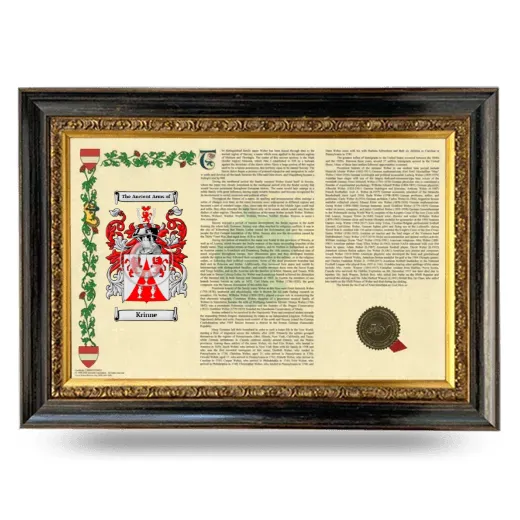 Krinne Armorial Landscape Framed - Heirloom