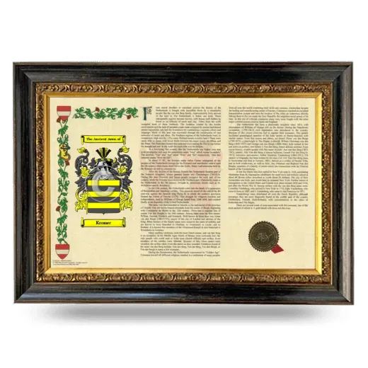 Kroner Armorial Landscape Framed - Heirloom