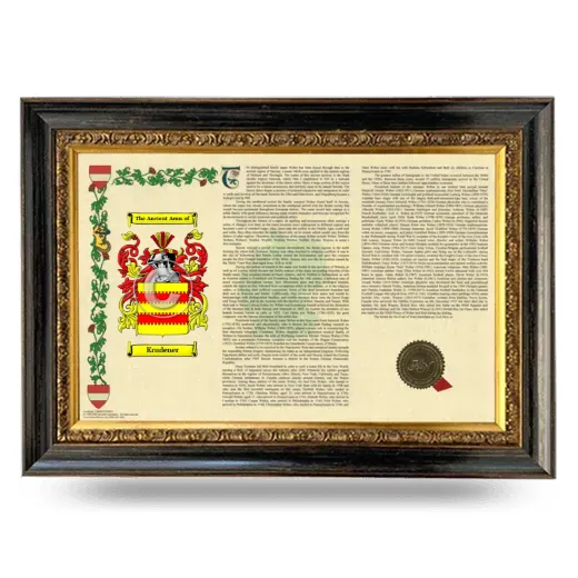 Krudener Armorial Landscape Framed - Heirloom