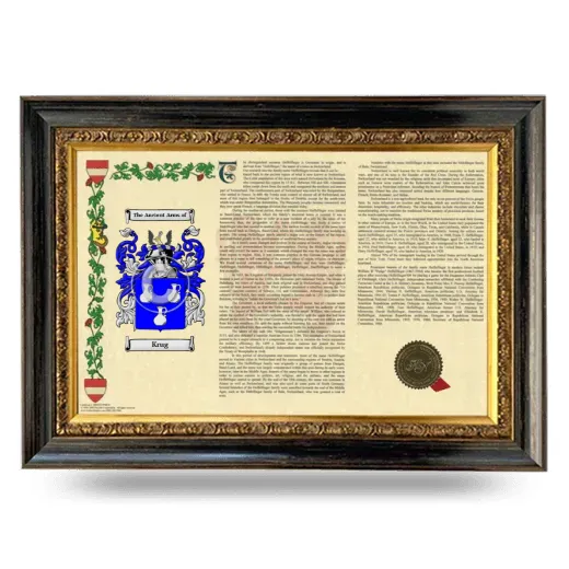 Krug Armorial Landscape Framed - Heirloom