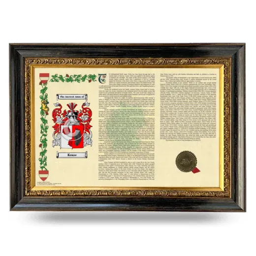 Kruze Armorial Landscape Framed - Heirloom