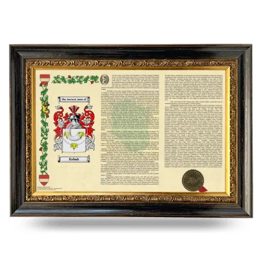 Kubak Armorial Landscape Framed - Heirloom