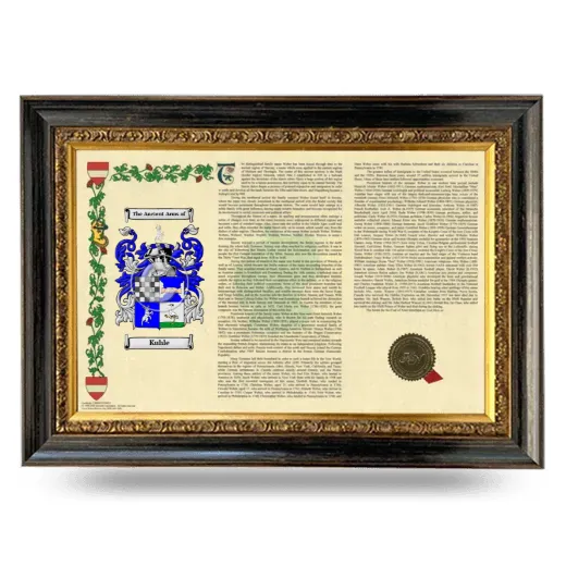 Kuhle Armorial Landscape Framed - Heirloom
