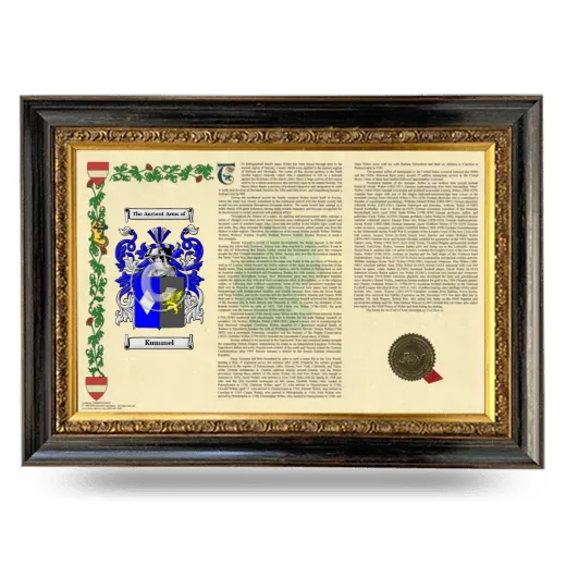 Kummel Armorial Landscape Framed - Heirloom