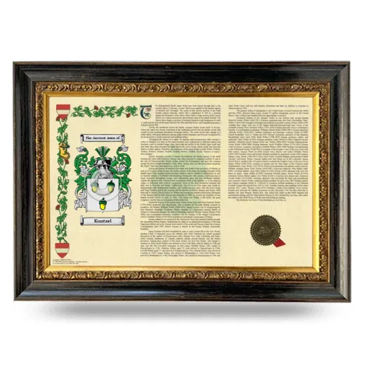 Kuntzel Armorial Landscape Framed - Heirloom