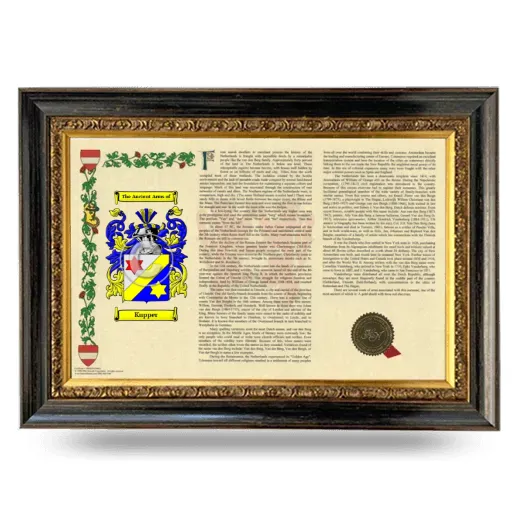 Kupper Armorial Landscape Framed - Heirloom