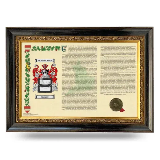 Kymble Armorial Landscape Framed - Heirloom