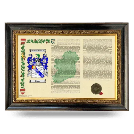 Kynes Armorial Landscape Framed - Heirloom