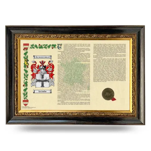 La'roche Armorial Landscape Framed - Heirloom