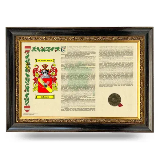 Labonne Armorial Landscape Framed - Heirloom