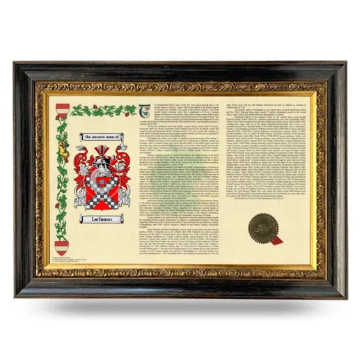 Lachman Armorial Landscape Framed - Heirloom