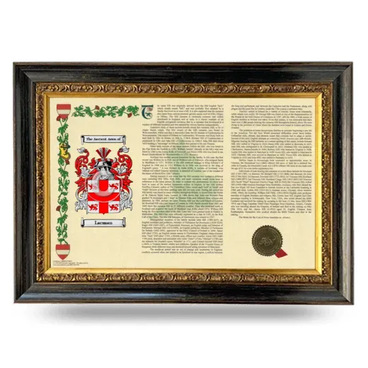 Lacman Armorial Landscape Framed - Heirloom