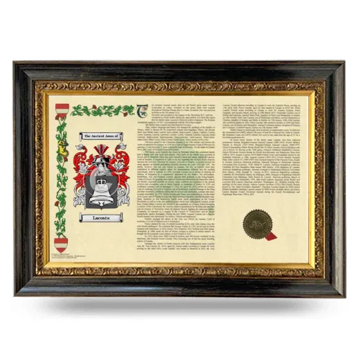 Lacosta Armorial Landscape Framed - Heirloom