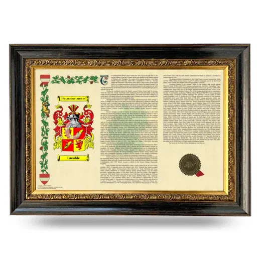Laeuble Armorial Landscape Framed - Heirloom