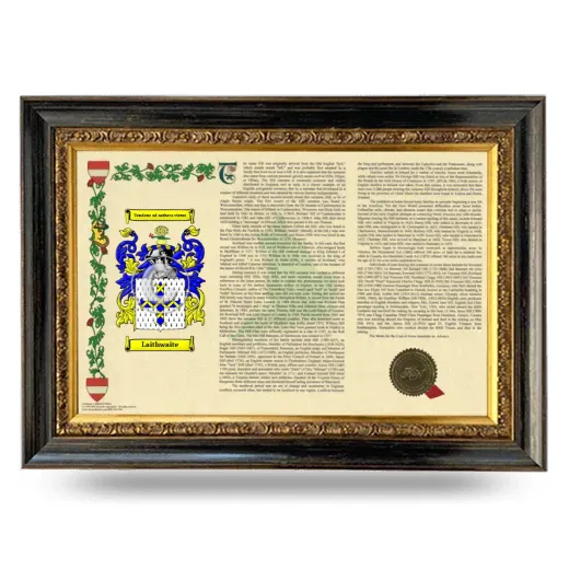 Laithwaite Armorial Landscape Framed - Heirloom