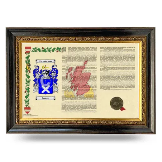 Lamee Armorial Landscape Framed - Heirloom
